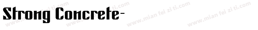 Strong Concrete字体转换
